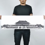 新加坡狂热自行车手,创意轮胎”印”海报