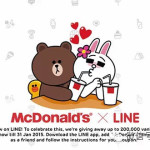新加坡麦当劳推出Line玩偶!还送200000个甜筒噢!