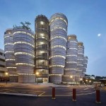 南洋理工大学这建筑长得好像包子屉,又有点像千层糕