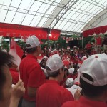 李显龙总理国庆当天早晨在宏茂桥庆祝SG50