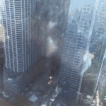 丹戎巴葛着火了,浓烟冲天,原来是新加坡第一高楼工地