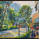 我们熟悉的狮城风光,在油画中又是另一番风味
