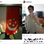 烧国旗还把照片放上网,新加坡小伙:来抓我啊