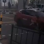 谁家的娃?!小孩骑滑板车过马路,撞飞瞬间被拍下