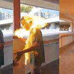 香港警察开枪!黑衣人放火烧市民,多所大学停课