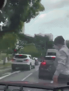 火遍全网！新加坡司机大骂“三字经”，还踢车、肘击、驱赶乘客