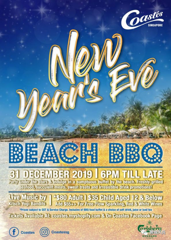 Ring In The New Year With Live Music &amp; Beach BBQ At Coastes!