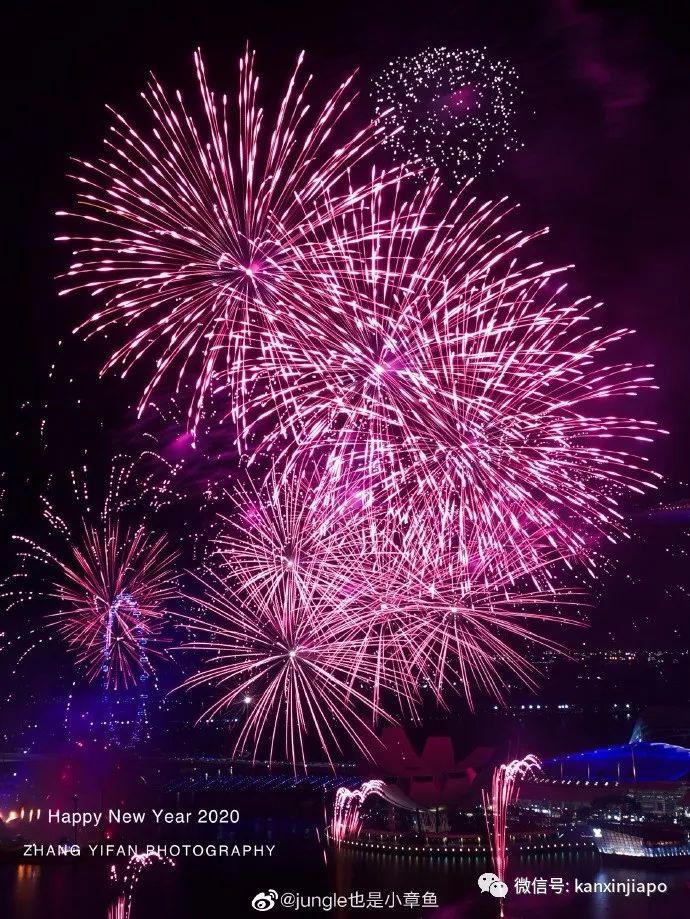 超酷炫！2020跨年烟火，无人机方阵，灯光秀照亮新加坡