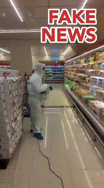 职总平价表示：超市消毒方式绝对安全