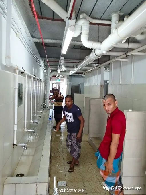 内部实拍：新加坡一个感染群附近劳工宿舍