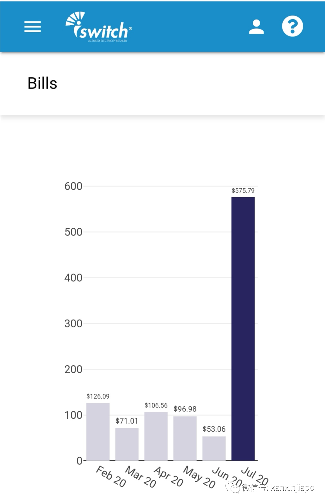 新加坡居民網上紛紛曬天價水電費賬單,高出往日三倍