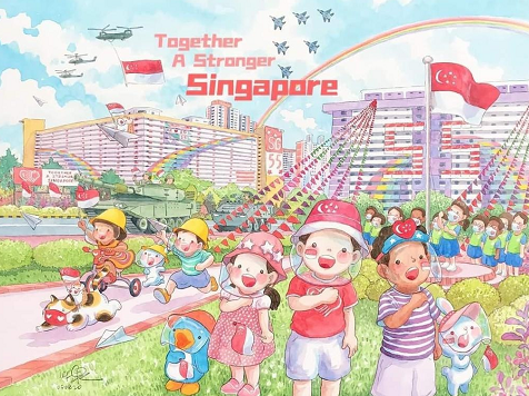 新增XXX，累計XXXXX|燃炸！新加坡55歲生日，海陸空齊出動慶賀