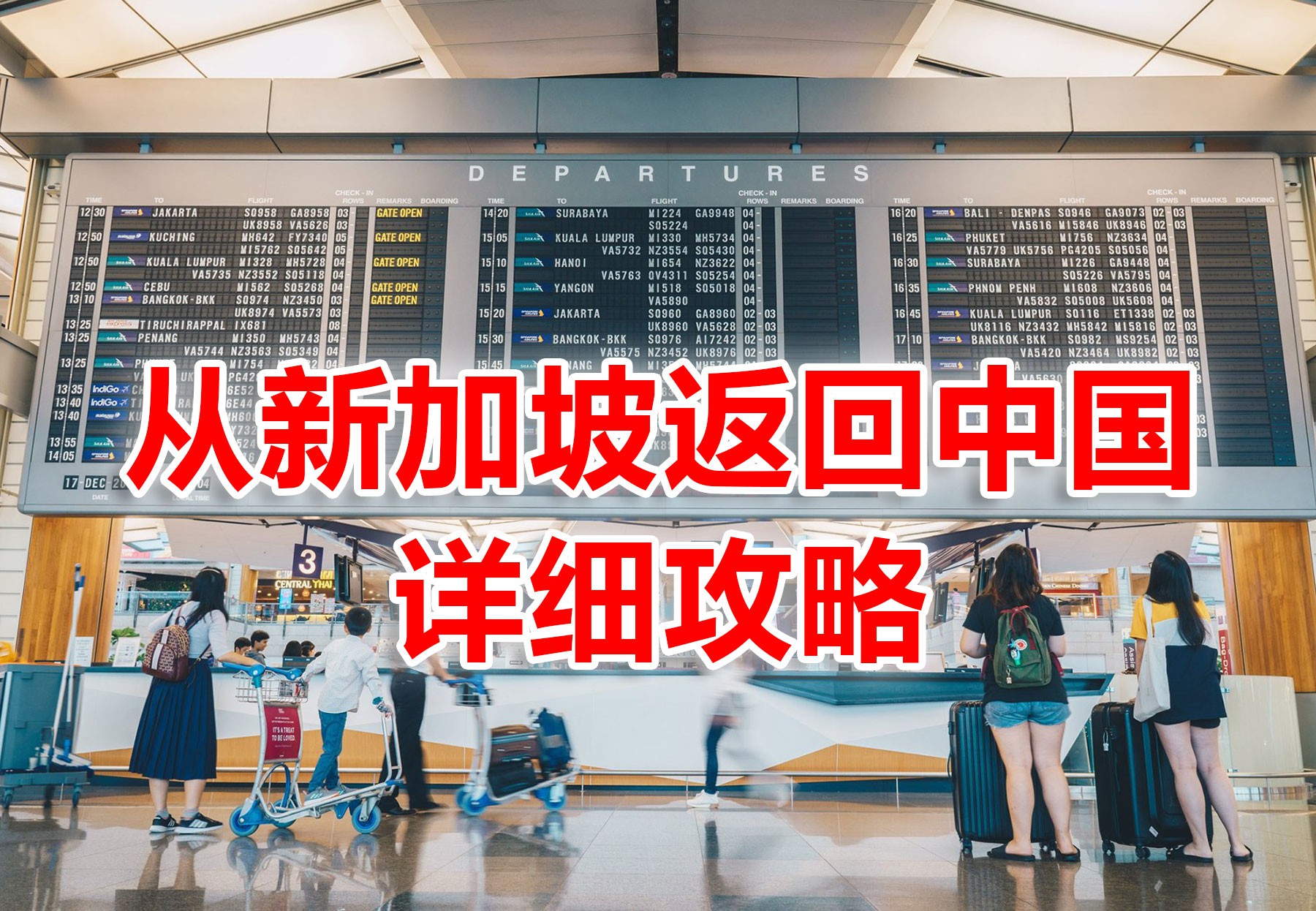 个人申请从新加坡飞回中国 (详细步骤与翻译)