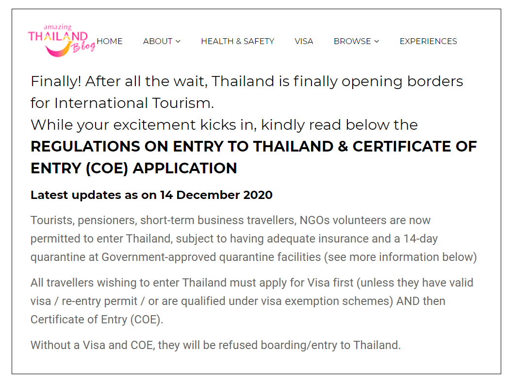 泰国放大招，56个国家地区旅客免签入境