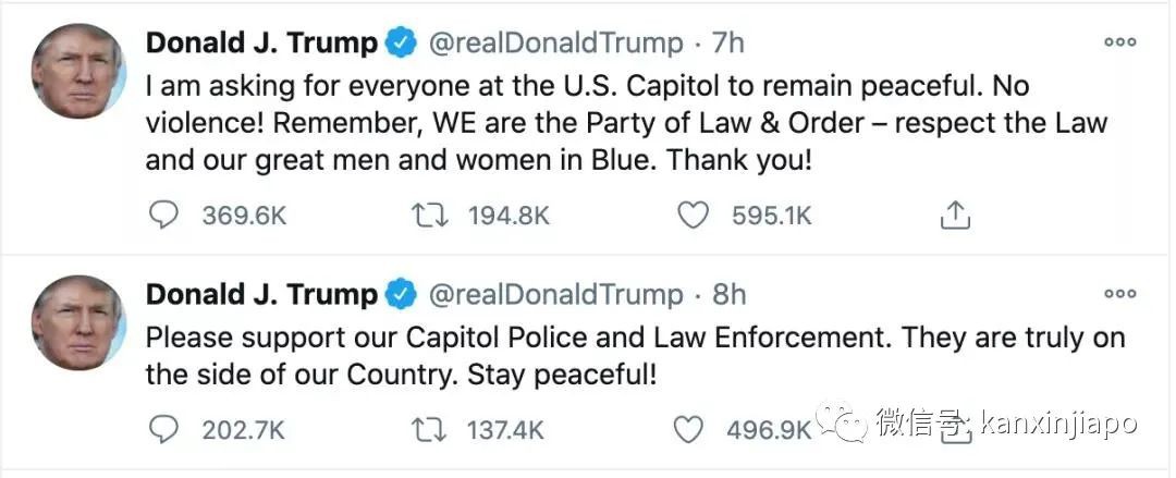 美國國會發生暴動,一人中彈身亡;特朗普推特被凍結12小時