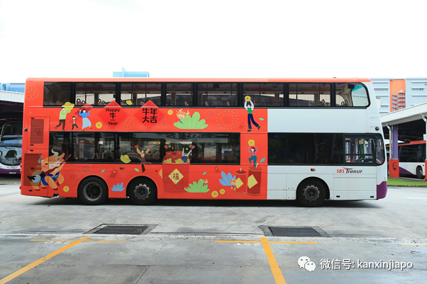 坡島地鐵、巴士紛紛換上新春套裝!好有Feel~