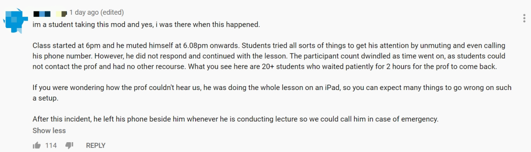 講完兩小時課發現沒開麥克風!國大中國籍講師差點“昏”過去