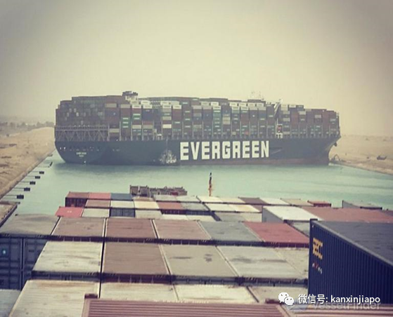 台湾货船横跨搁浅苏伊士运河！新加坡交通部长担忧……