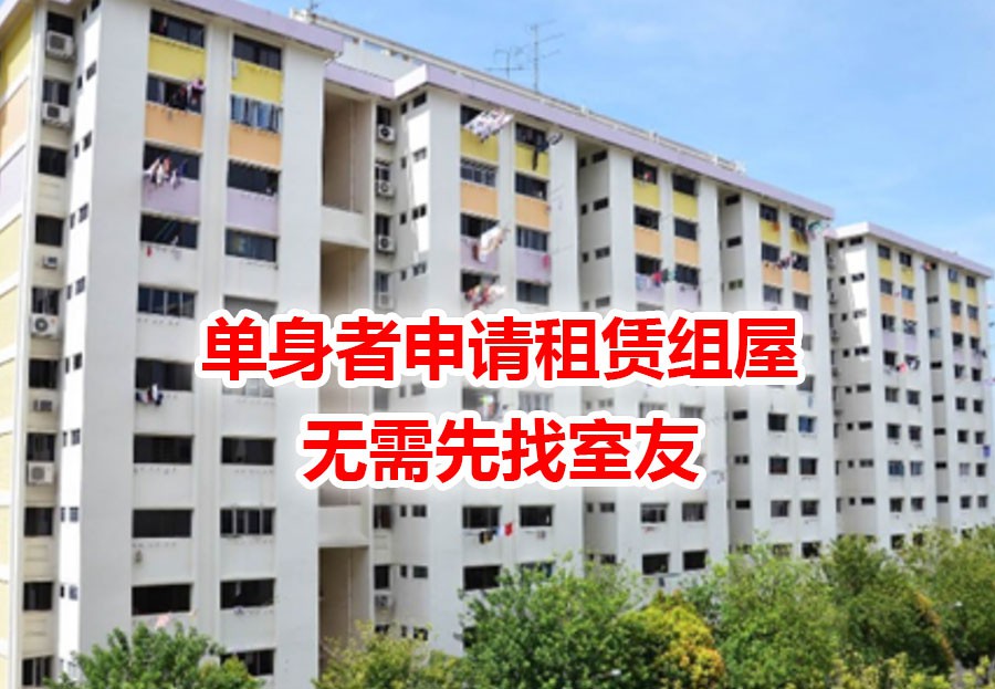 单身者可以独自申请新加坡组屋了
