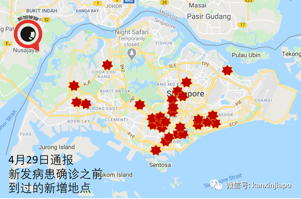 新发病患曾到过近30处地点！几乎遍布新加坡各地