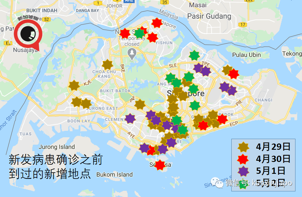 4天60个地点，确诊病患足迹遍布新加坡全岛