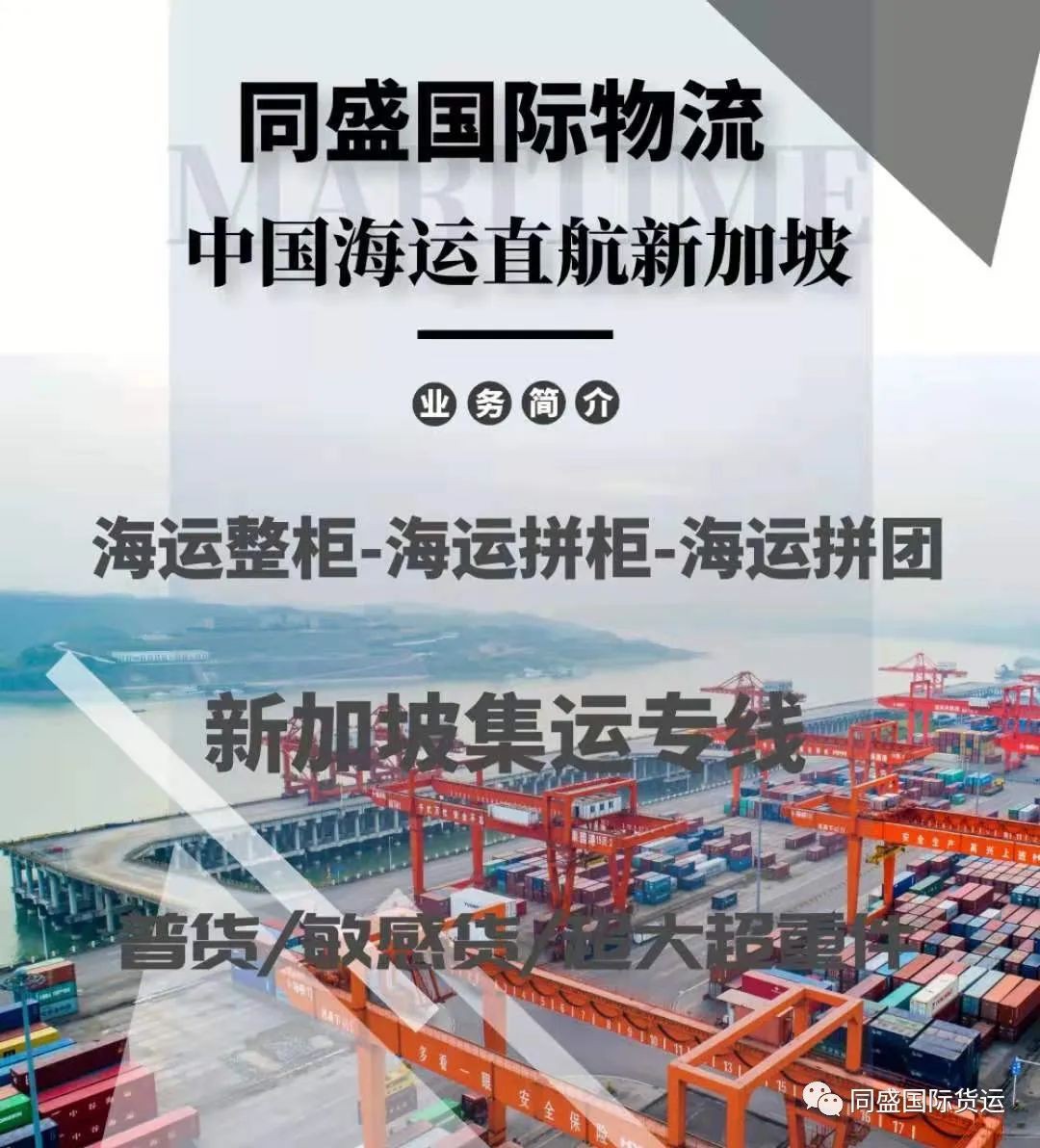 疫情期間爲在新加坡的華人提供安全/方便/快捷的中國-新加坡國際集運物流服務