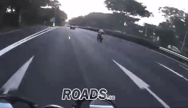 奇葩！新加坡高速公路驚現真實版“裸奔”