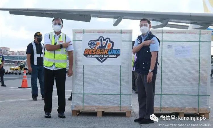 菲律宾接收新一批100万剂科兴疫苗；泰国今启动全国疫苗接种计划