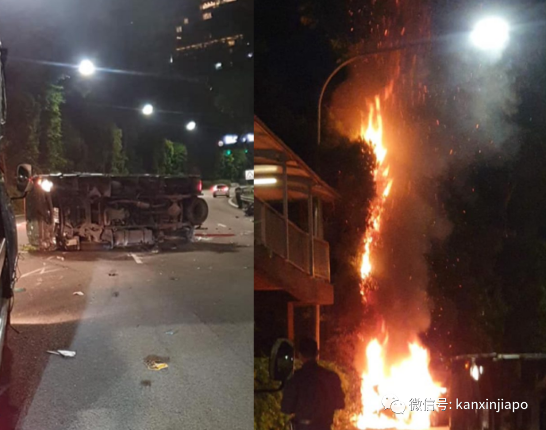 1死6傷！新加坡發生罕見致命車禍，五車連環相撞起火狂燒