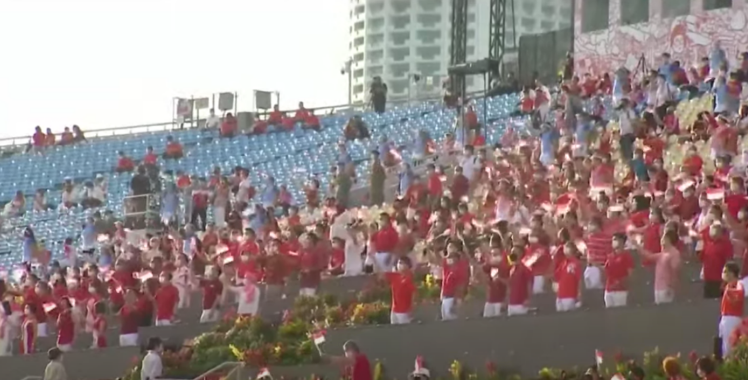 新加坡國慶煙花燃爆夜空!空軍戰機出動、精銳傘兵空降,舉國同歡共慶