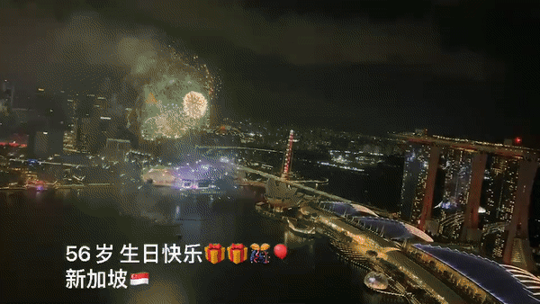 新加坡國慶煙花燃爆夜空!空軍戰機出動、精銳傘兵空降,舉國同歡共慶