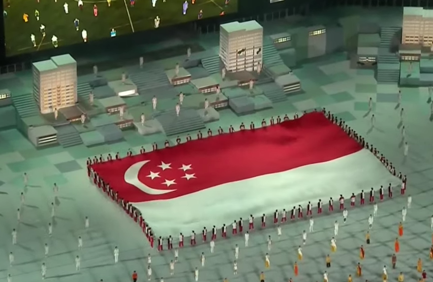 新加坡國慶煙花燃爆夜空!空軍戰機出動、精銳傘兵空降,舉國同歡共慶