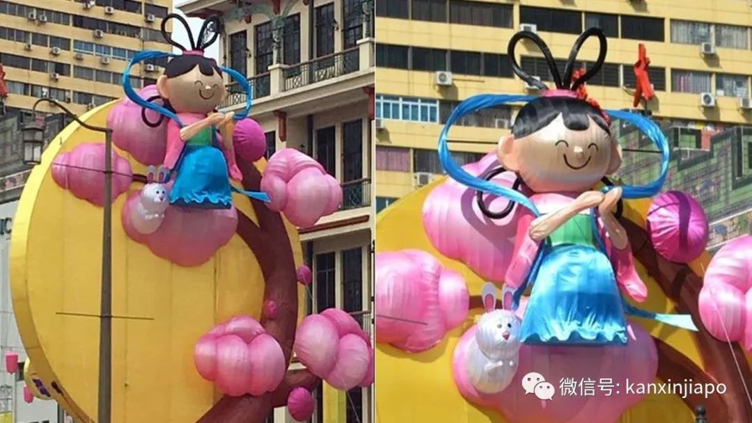 牛車水中秋燈飾劇透!這麽多年終于見到正常版嫦娥了