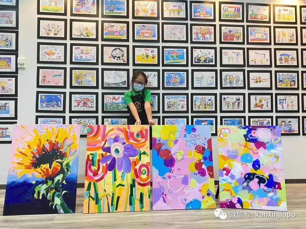 小小姐弟藝術家在新加坡國家級藝術中心開個人畫展,背後還有這個的原因...