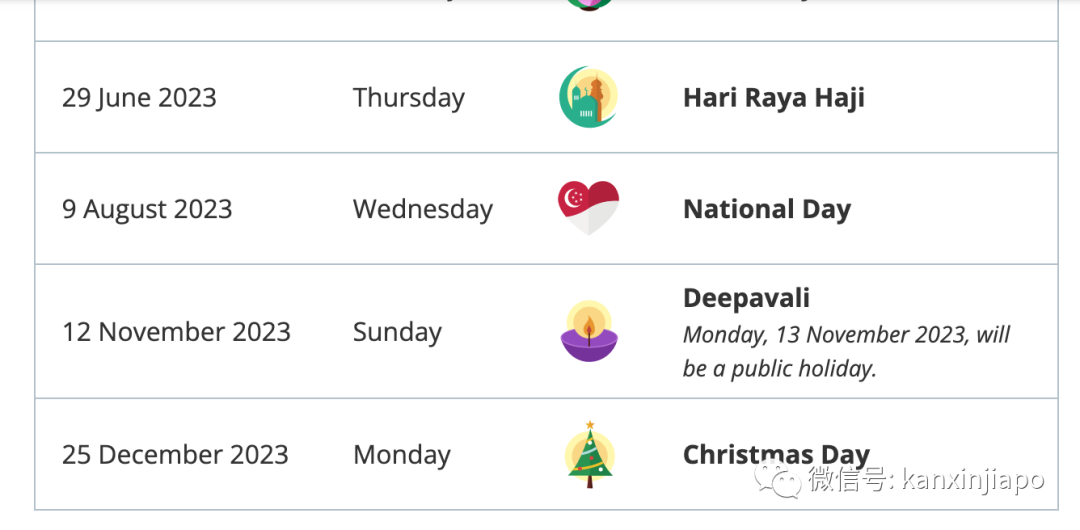 剛剛!2023年新加坡公共假期出爐,一共有6個小長假~