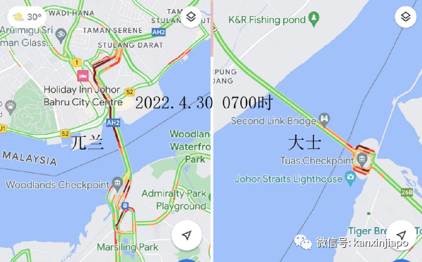 新马陆路关卡又双叒叕暴堵；新加坡赌场客流将大爆发