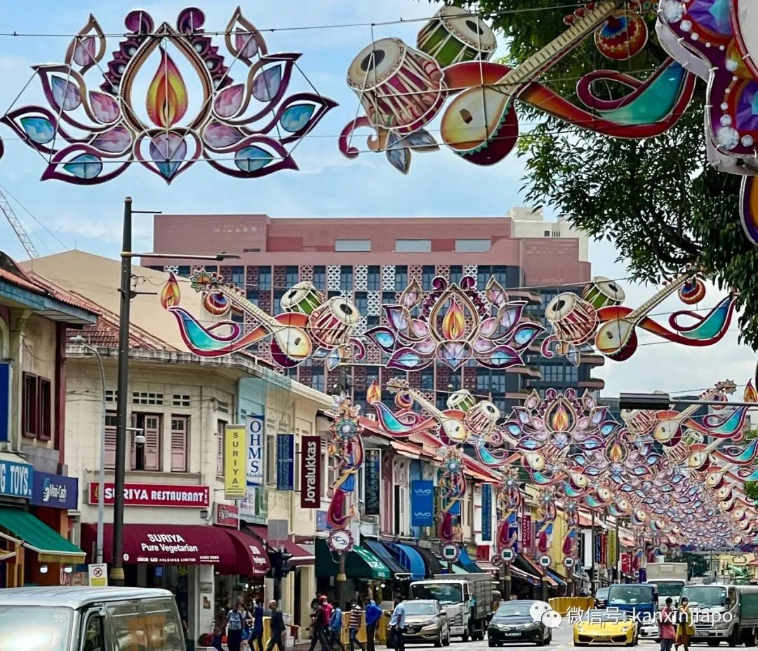 新加坡迎來屠妖節小長假，現場實拍小印度街頭節日氛圍