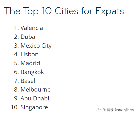 全球十佳居住城市排名出炉，生活成本太高竟导致新加坡垫底！