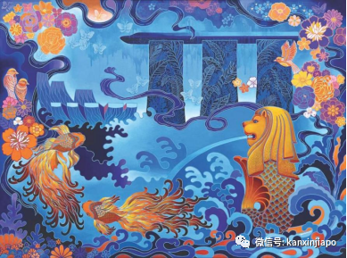 中國頂級女畫家齊聚獅城，數百幅名畫同步展出，竟然還有國潮風魚尾獅