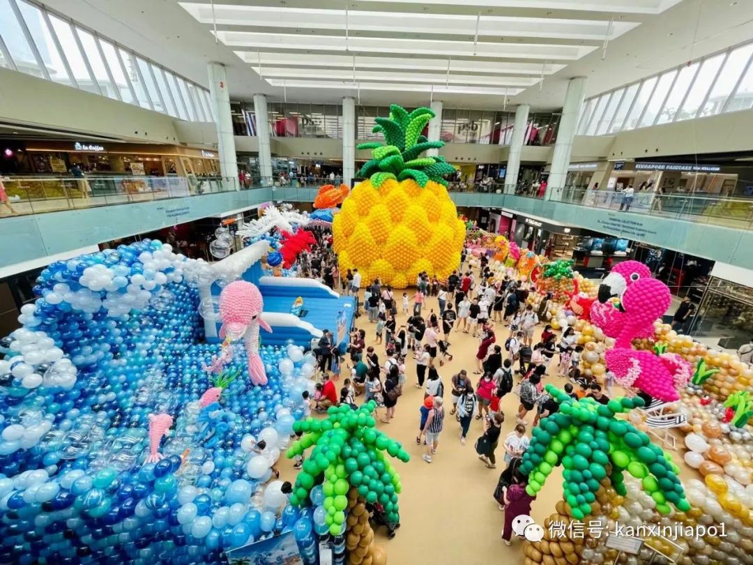 新加坡最大氣球展來了！打造出的“夏威夷海灘”太驚豔