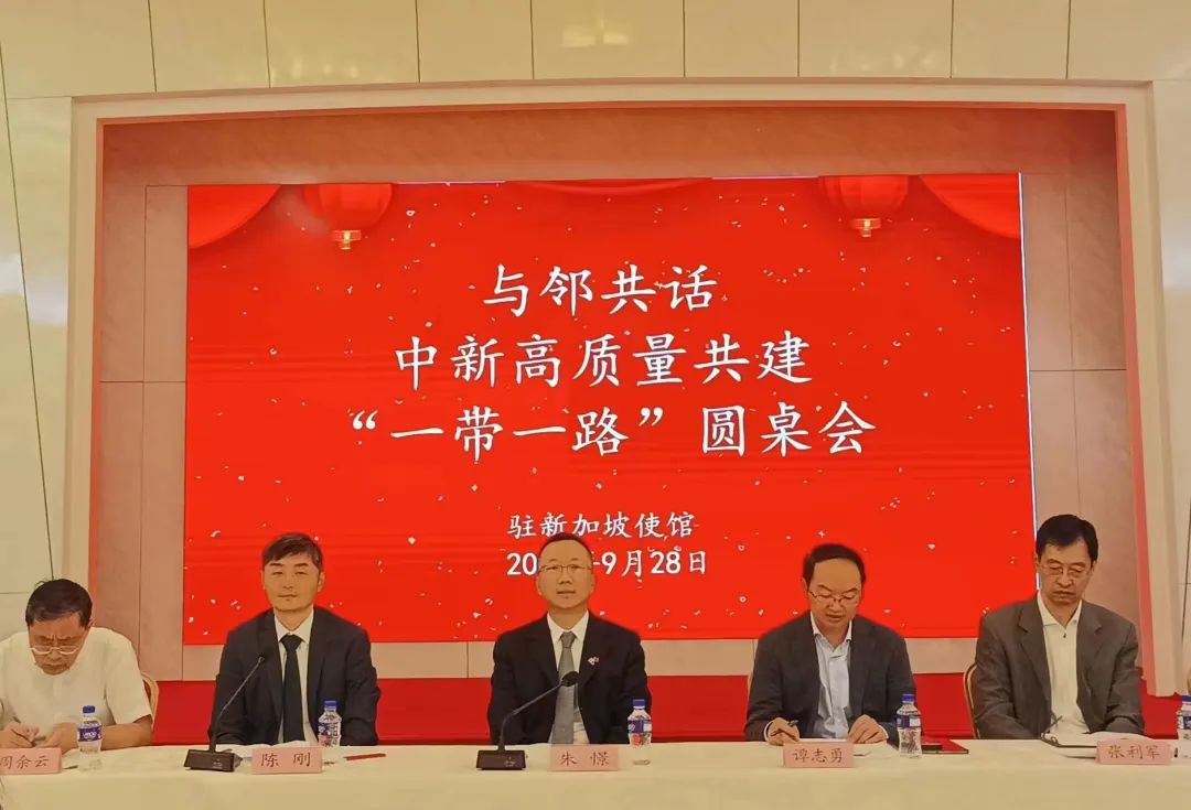 中国驻新加坡使馆举行“一带一路”圆桌会