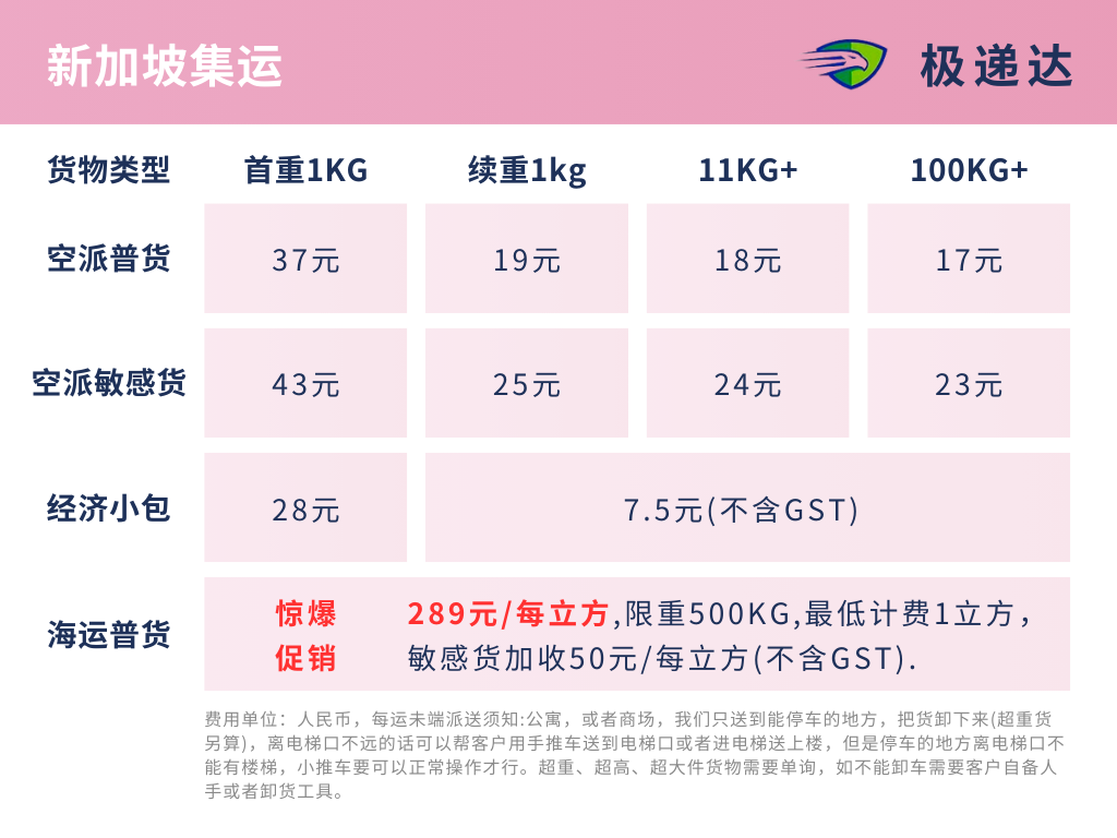 【炸裂】中国寄新加坡只要289元/方?新人还送100元优惠券?卷到这种程度?！