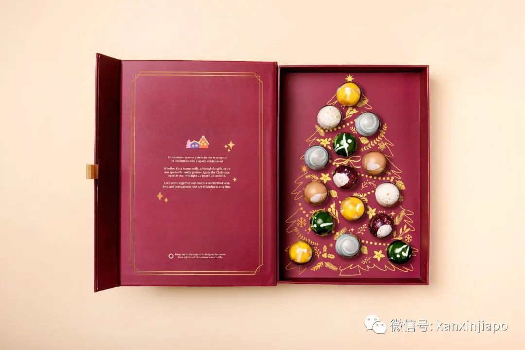 这间工坊可以自制巧克力圣诞树，有免费饮料还有各种礼盒等着你