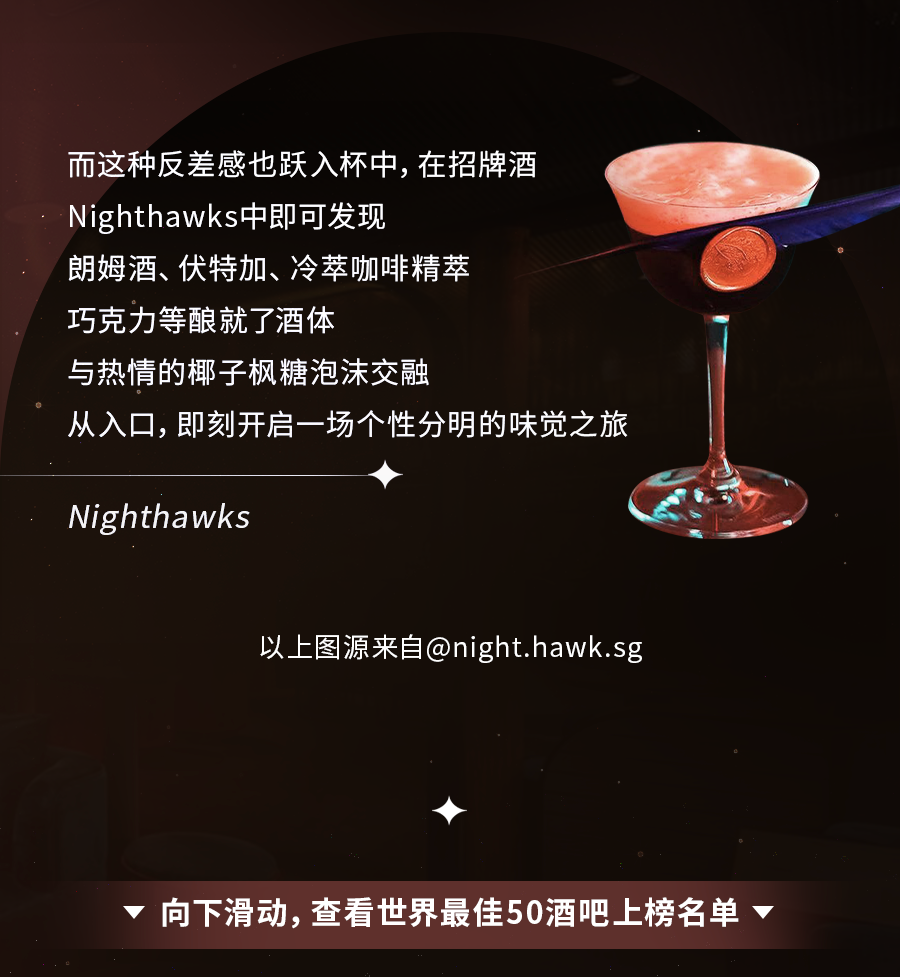 新加坡举办世界最佳50酒吧，陶醉在酸甜清香的鸡尾酒中～