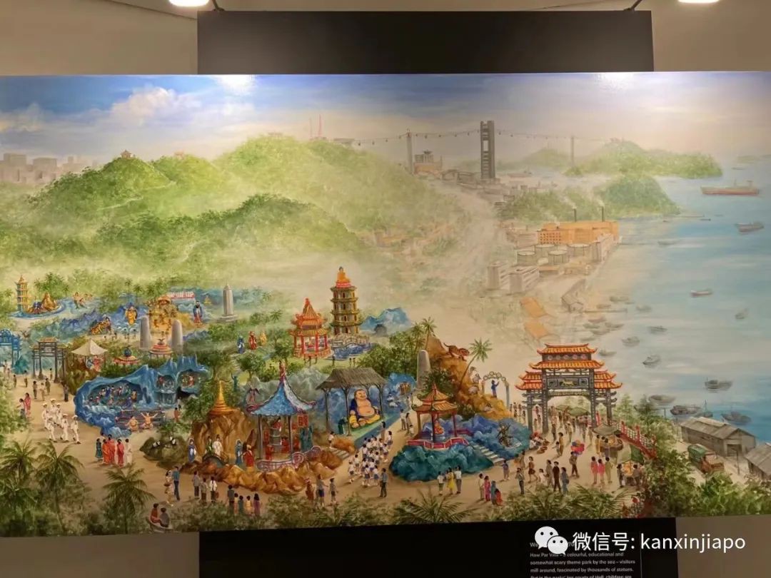 27幅油画组成的新加坡《千里江山图》，构图暗藏玄机展现全岛风貌
