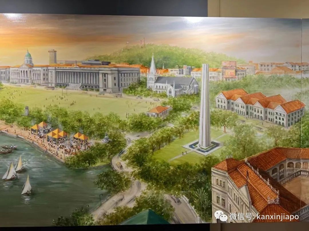 27幅油画组成的新加坡《千里江山图》,构图暗藏玄机展现全岛风貌