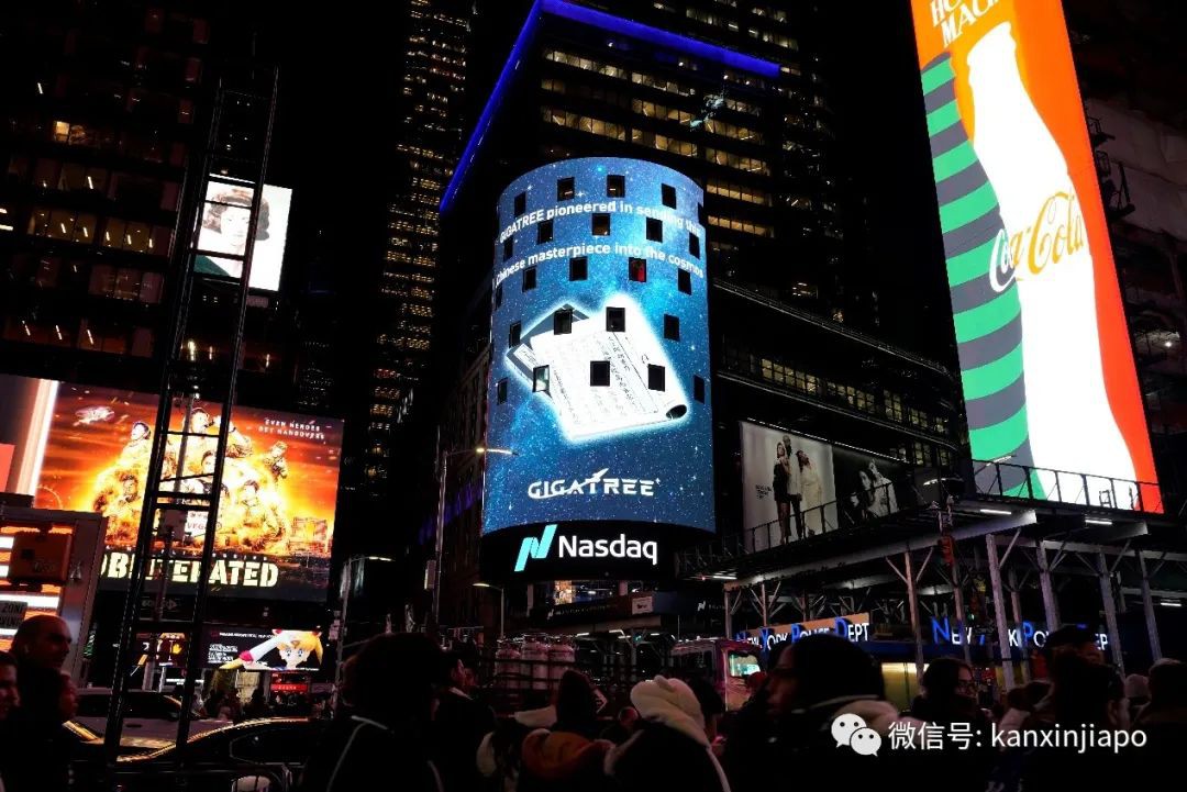 惊艳全球！上得了太空的这家新加坡公司亮相美国纽约时代广场大屏