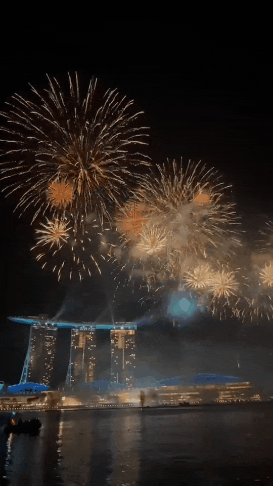 新加坡滨海湾狂欢跨年挤爆了,9个地点紧急临时关闭!烟花秀现场倒数,2024年来了~