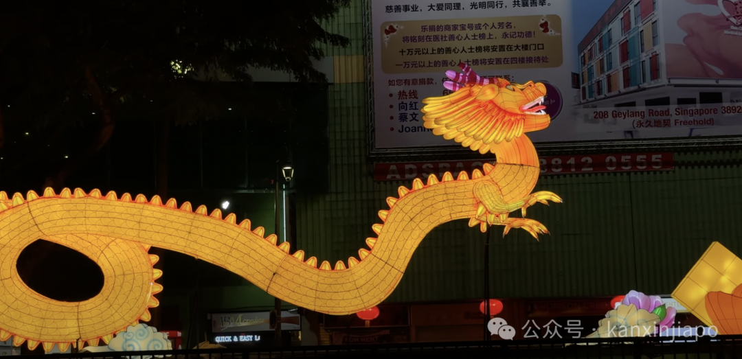 新加坡牛车水龙年灯饰亮了！网民辣评：龙头好像“猥琐大叔”~