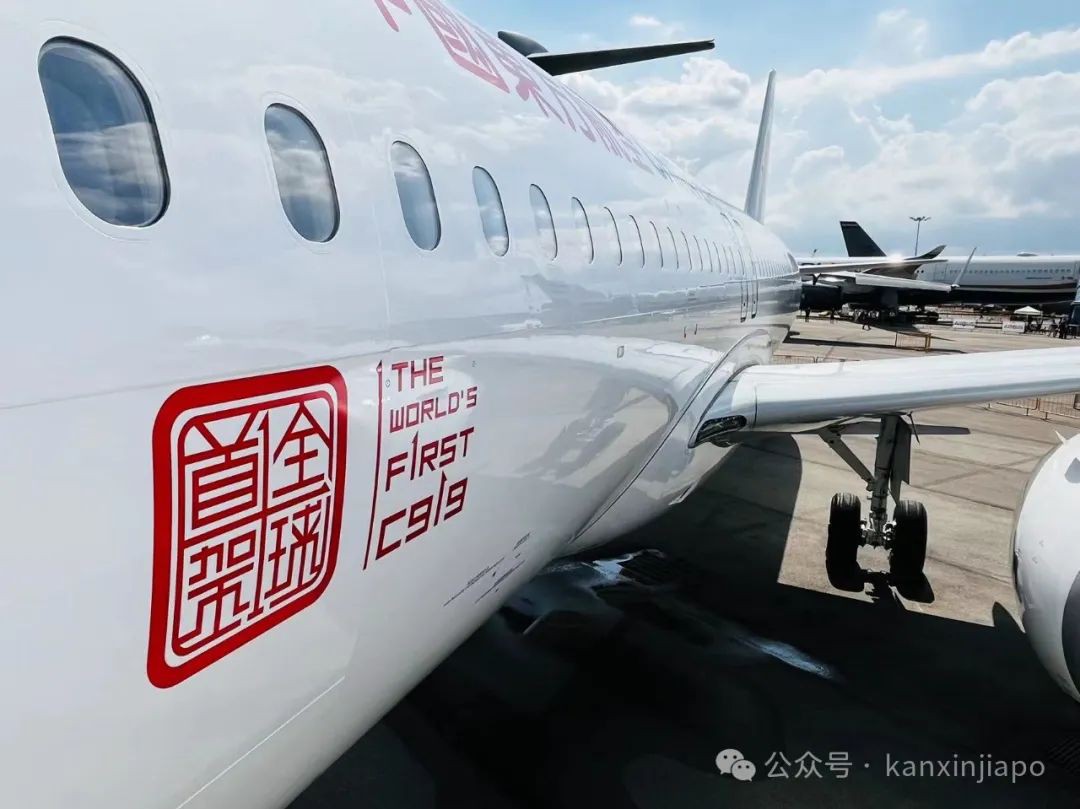 中国国产大飞机C919亮相新加坡,签下豪华订单大卖数十架
